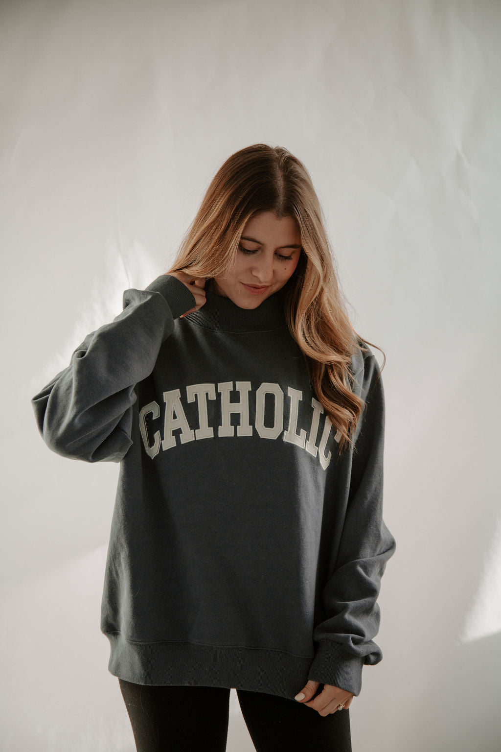 Catholic Varsity Mockneck Sweatshirt