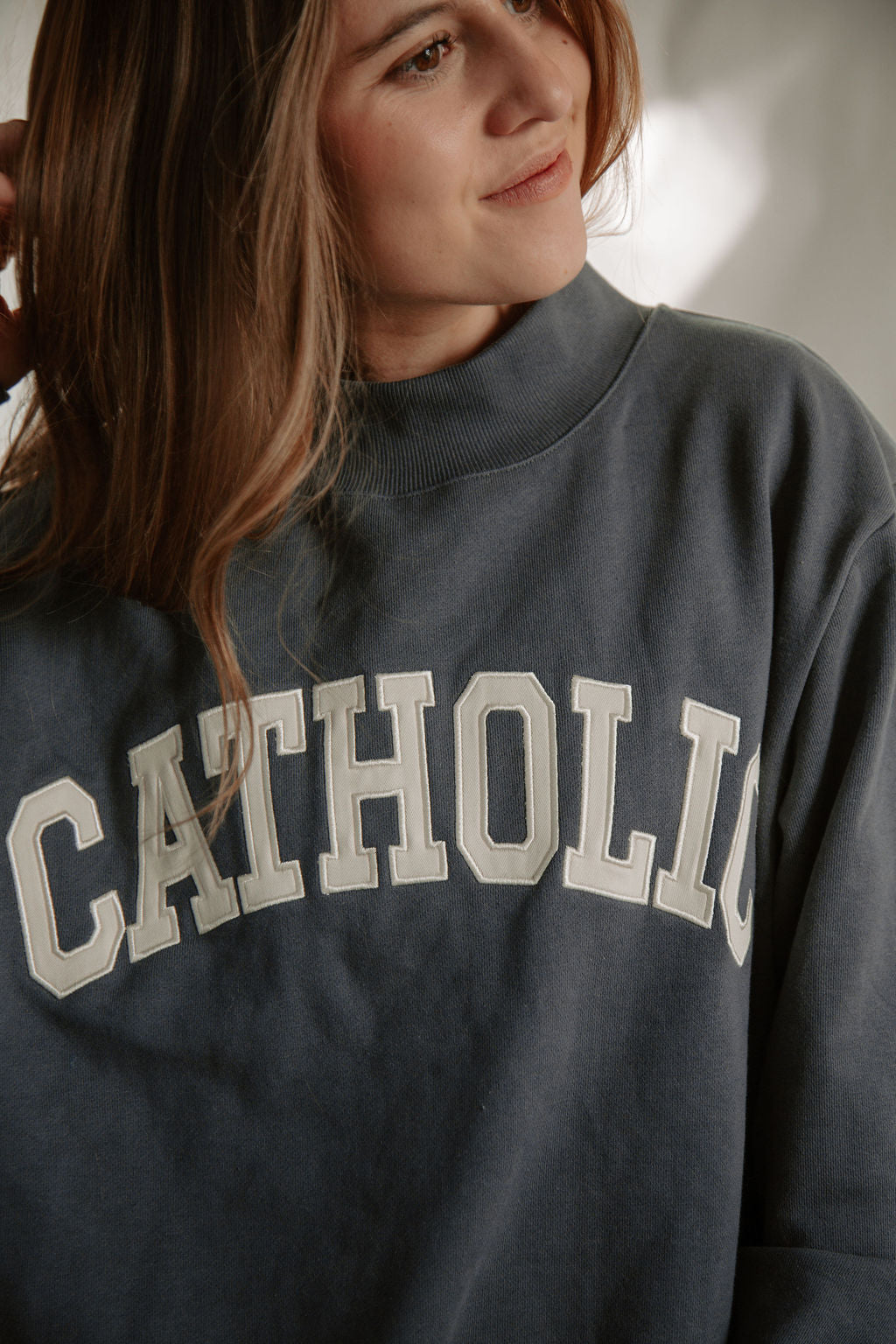 Catholic Varsity Mockneck Sweatshirt