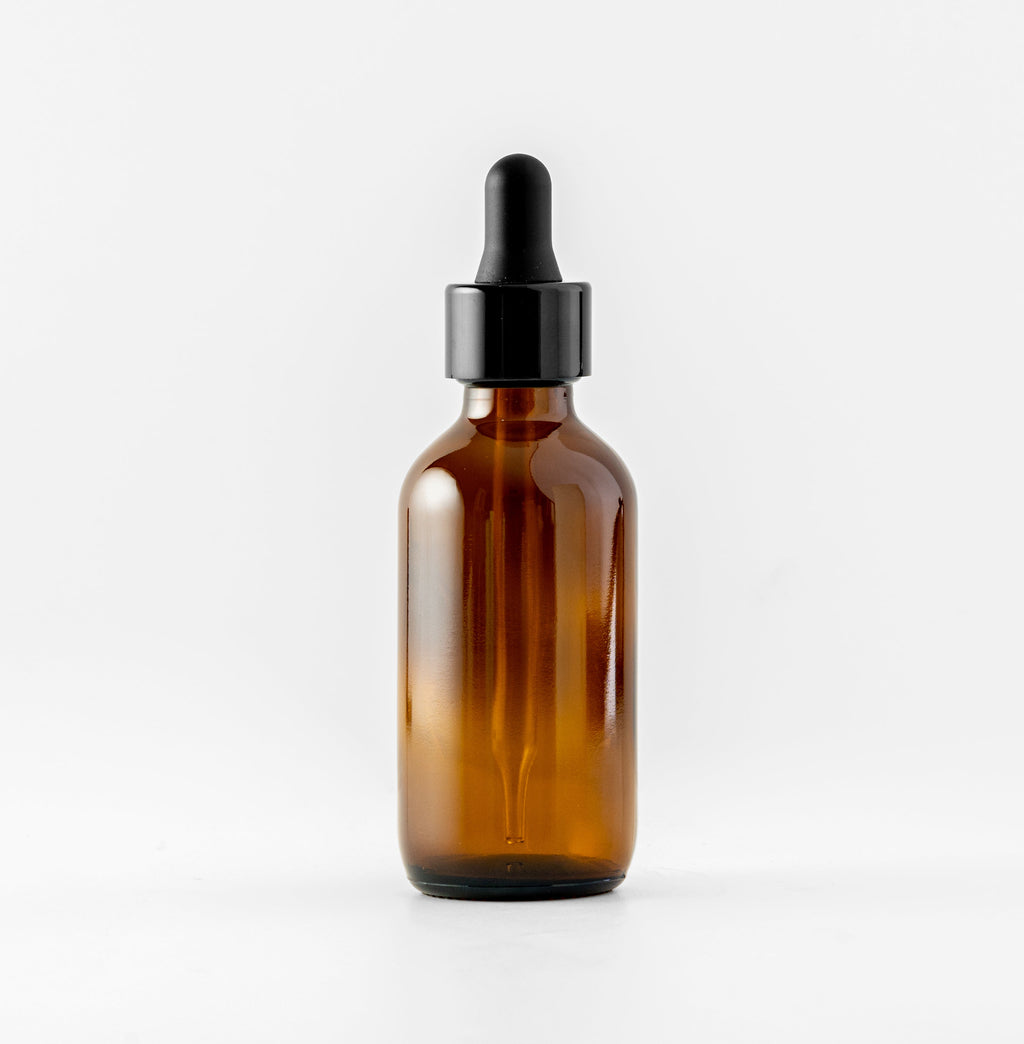 Atomizer / Eye Dropper Bottle Set - Amber
