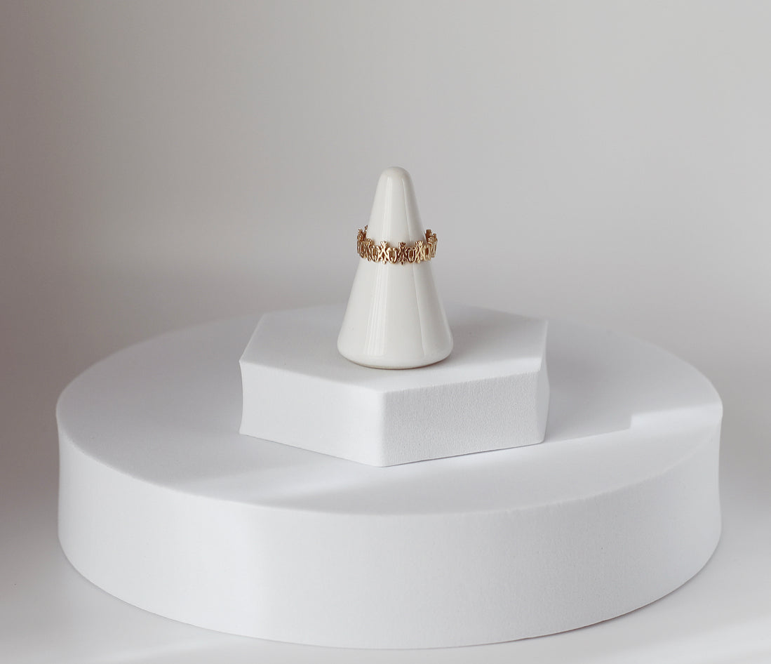 Maria Auspice Ring in 14K Gold