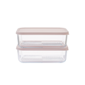 Container Culture 4-Piece Airtight Glass Food Storage Containers with Lids, 2 x 57.5oz - Berry Blush