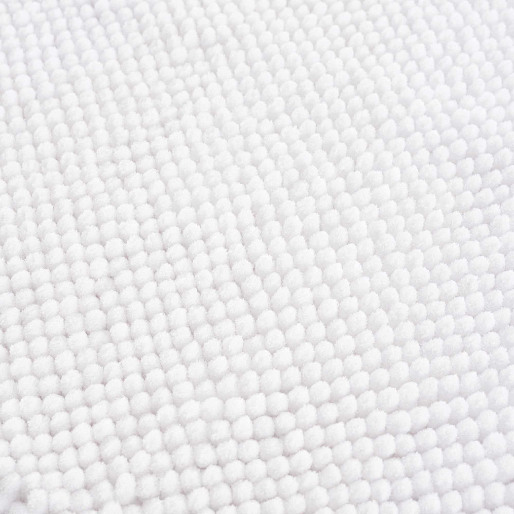 Washable Bath Mat, White