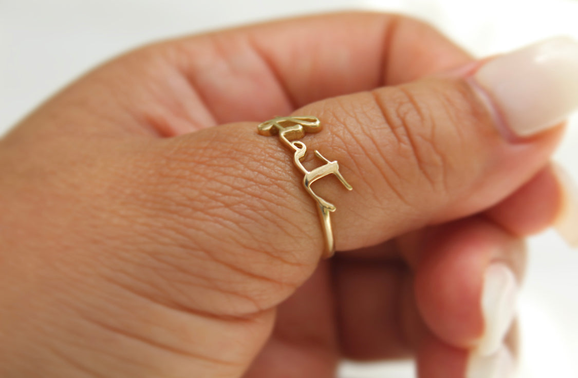 Fiat Ring in 14k Gold
