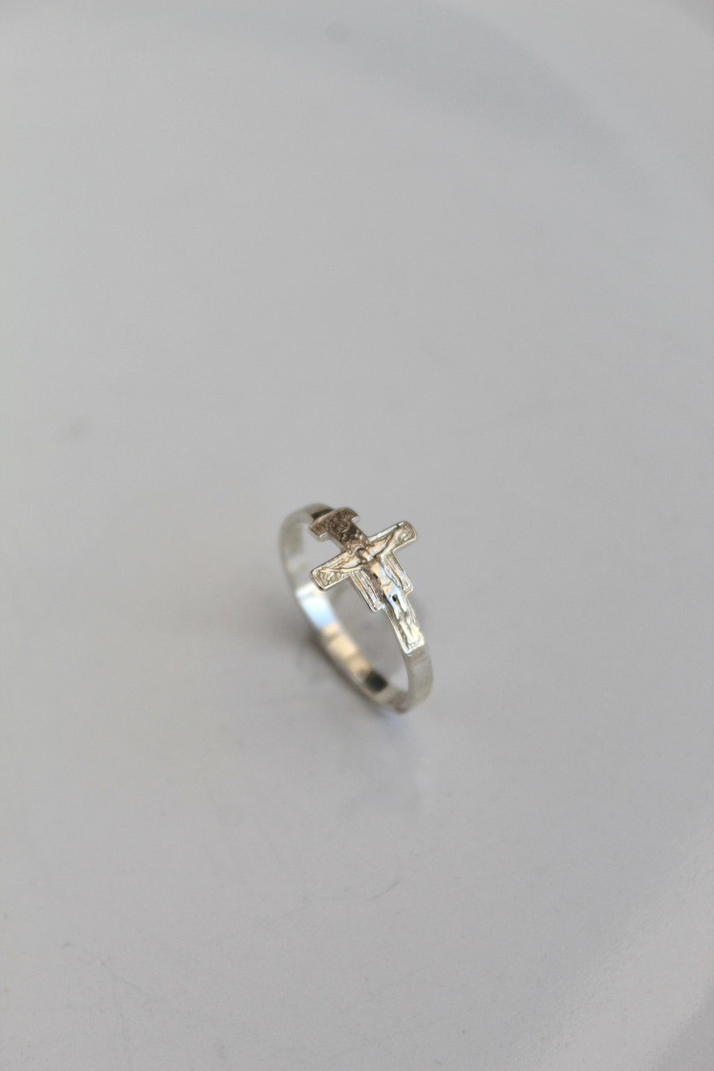 San Damiano Crucifix Ring in Silver