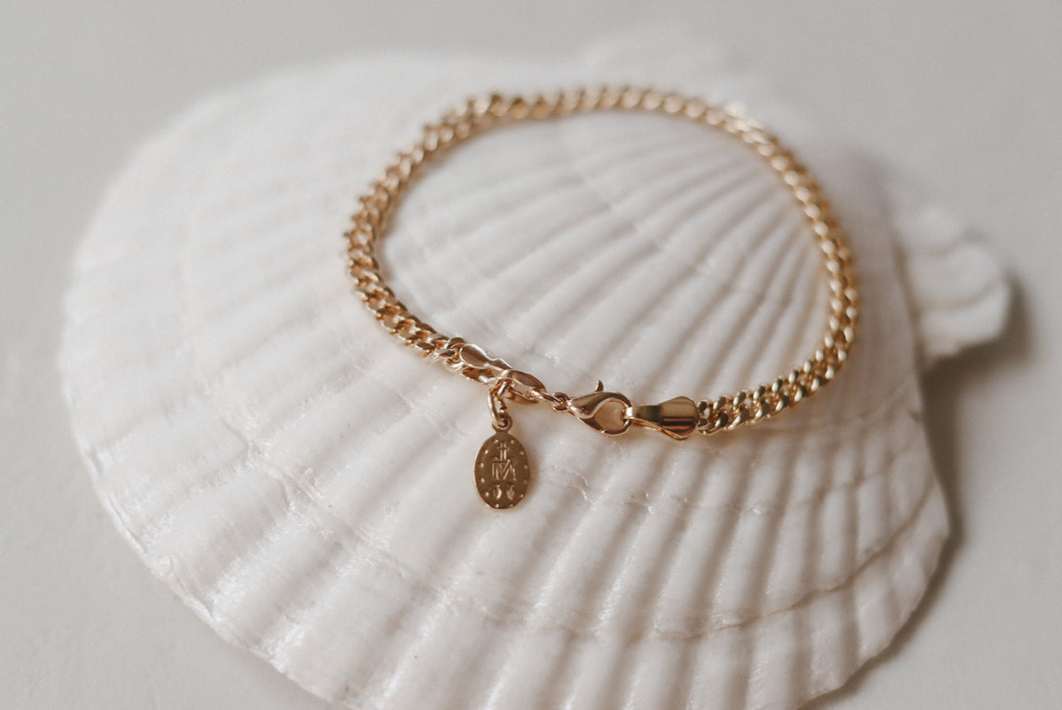 Miraculous Medal Link Bracelet