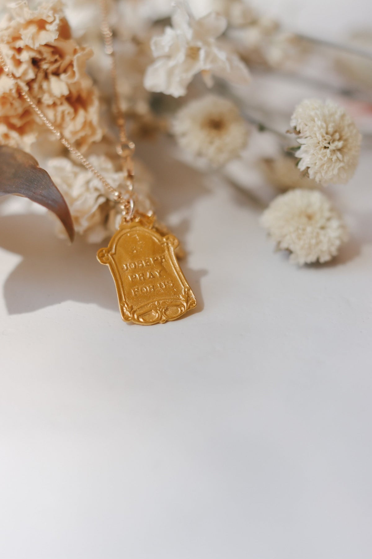 Saint Joseph and Crucifix Necklace