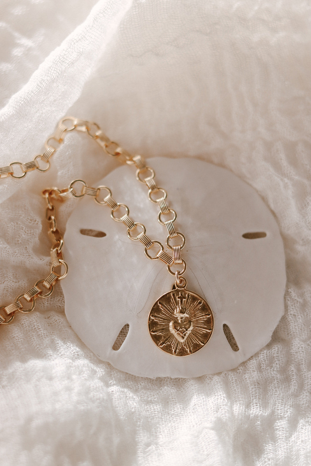 Most Sacred Heart Ring Band Necklace