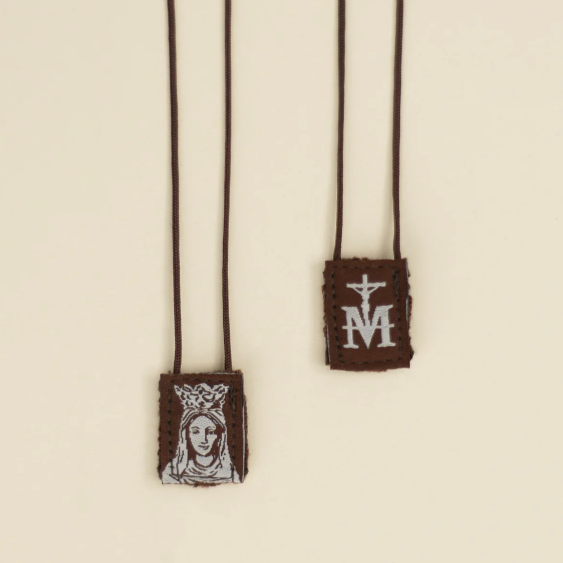 Our Lady of Mt. Carmel Premium Mini Brown Scapular