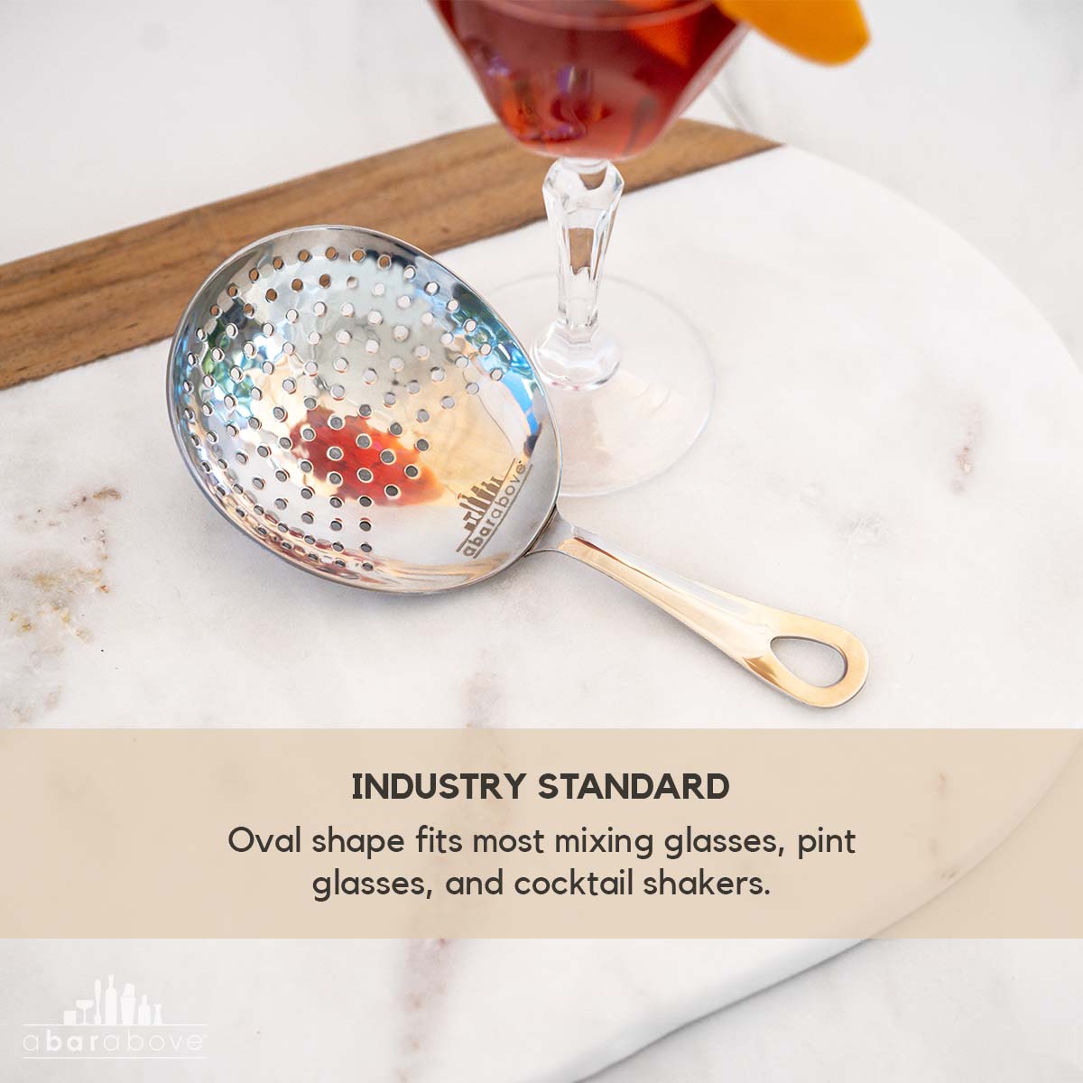 Julep Strainer for Mixing Glasses - Stainless Steel