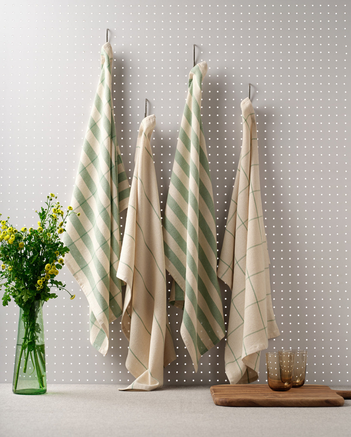 Cotton Kitchen Towels, Set of 4