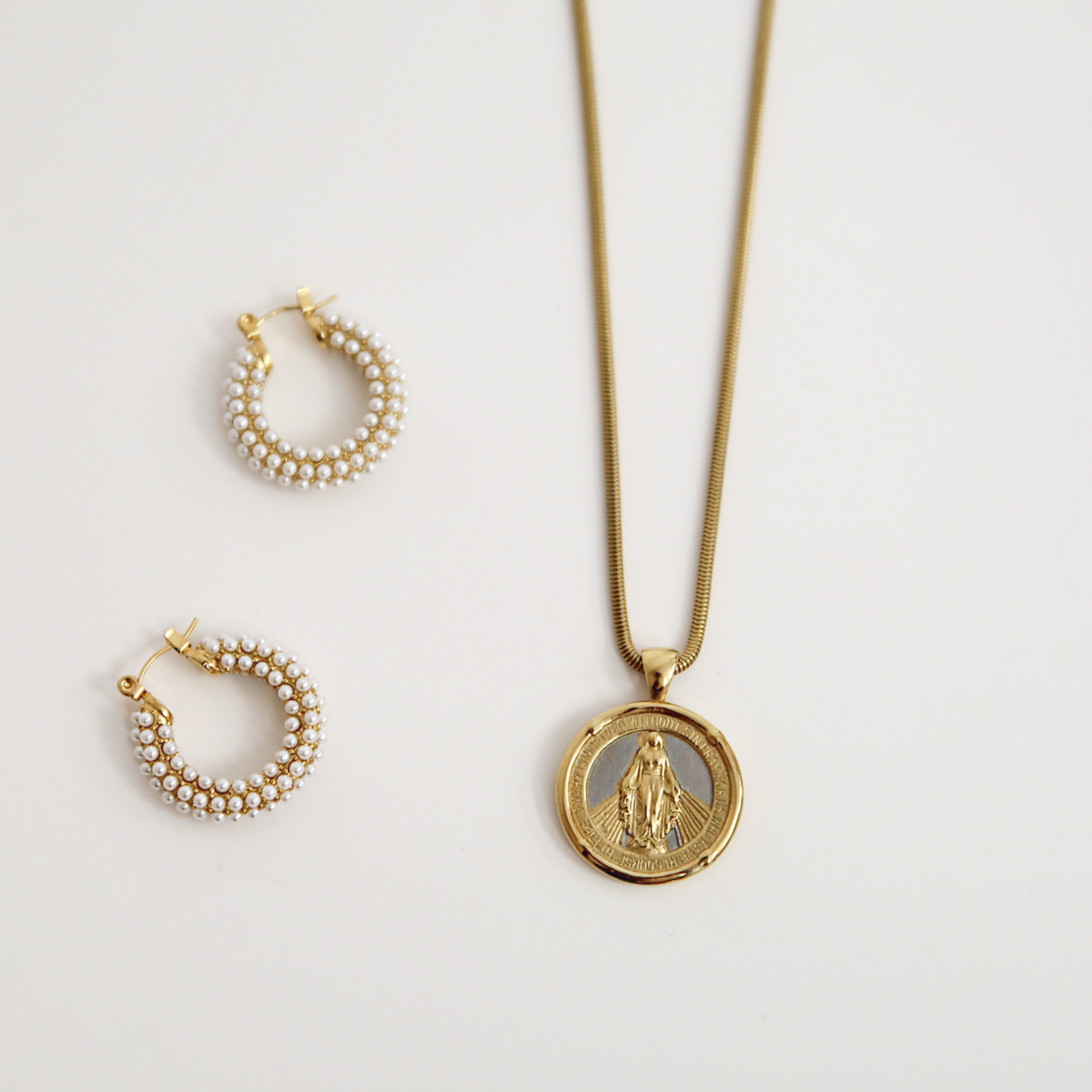 Miraculous Medal Pendant Necklace