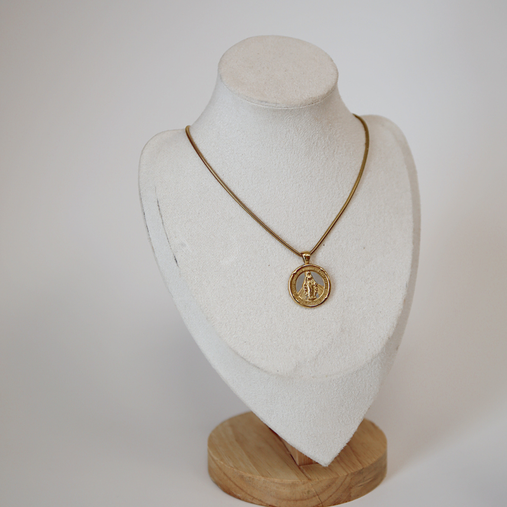 Miraculous Medal Pendant Necklace