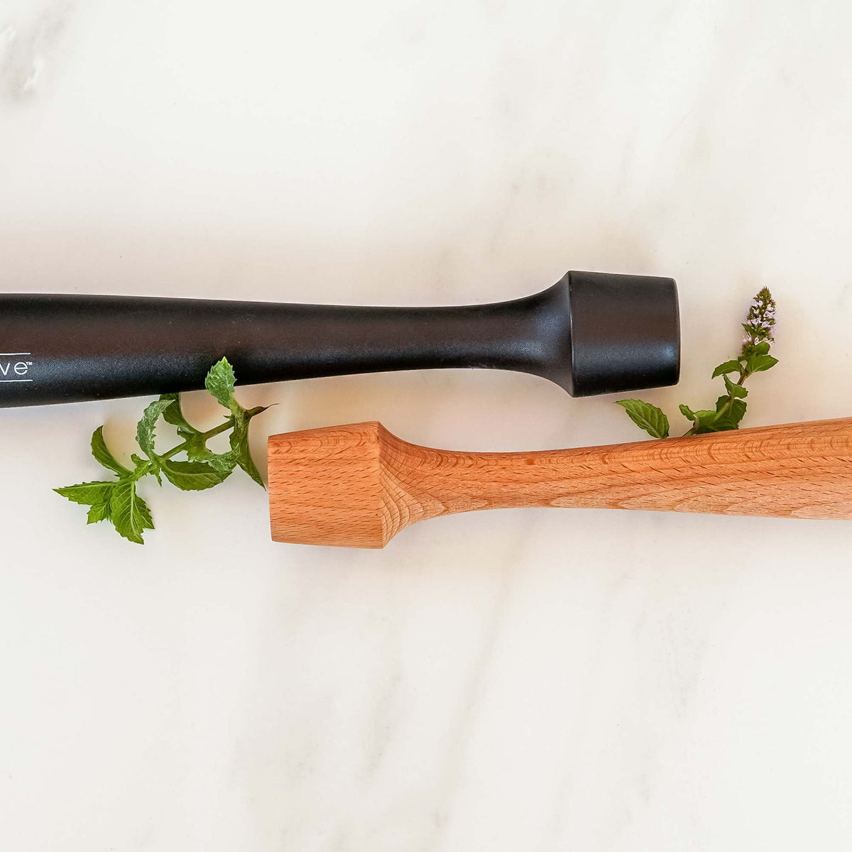 12" Cocktail Muddler - Black Plastic