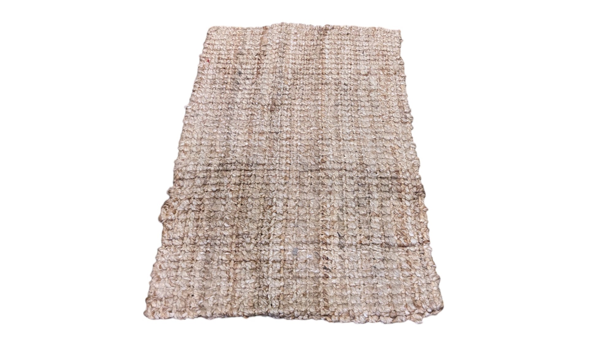 Chunky Natural Jute Rug - 82 x 58 cm