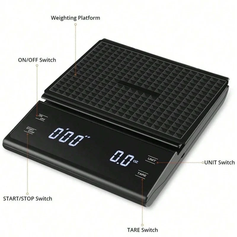 Auto Timer Coffee Scale 0.1g