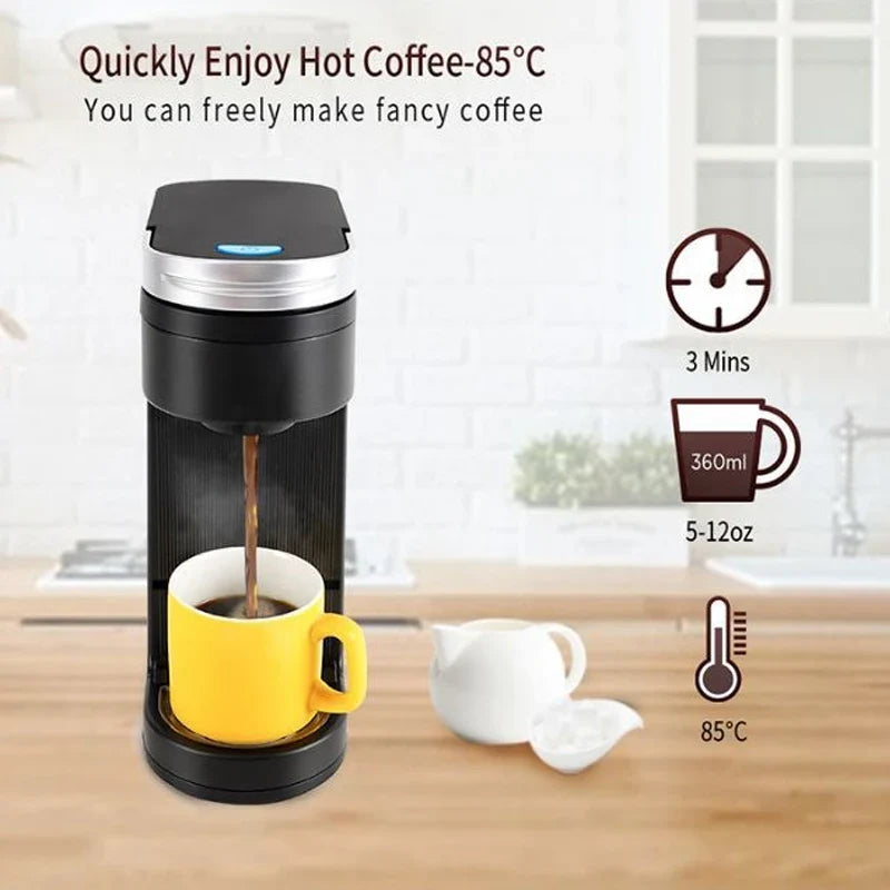 Cafe K- CUP Drip Coffee Maker Capsule Electric Travel Capsule Coffee Machine Ground Coffee Italian