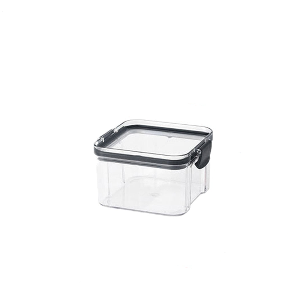 NNEOBA Food Storage Containers Kitchen Storage Organization Kitchen Storage Box Jars Ducts Storage for Kitchen PET Food Storage Box Lid