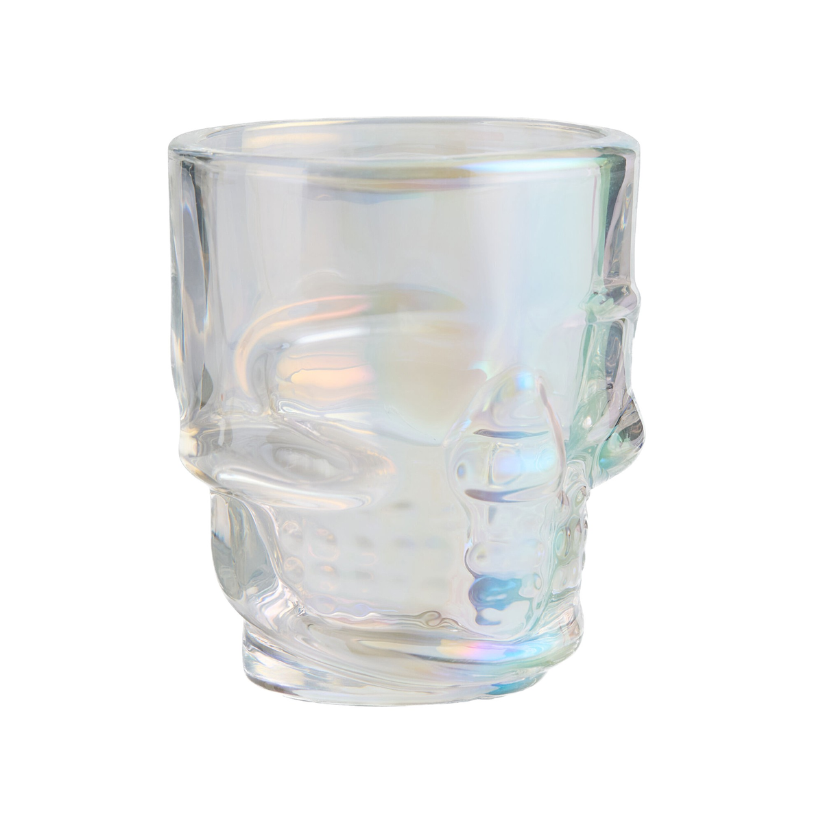 Set of 6 Skull Shot Glasses – 1.75 oz Glass Novelty Drinkware for Halloween Parties, Cocktail Bars & Home Decor