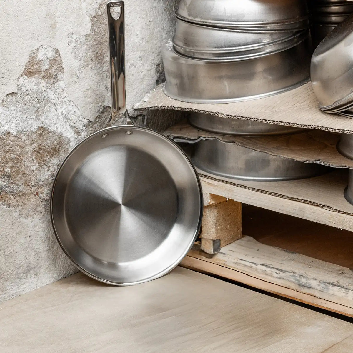 CRISTEL® 2 stainless steel Frying pans Set