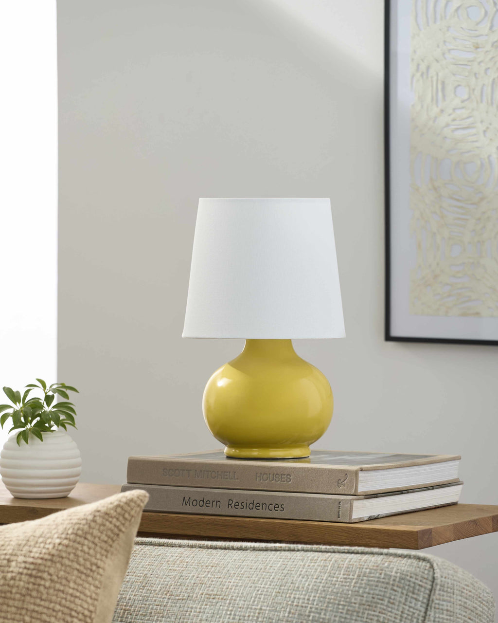 Didue Yellow Ceramic Table Lamp