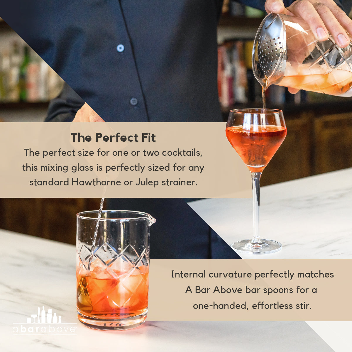 Cocktail Mixing Glass - Classic Design