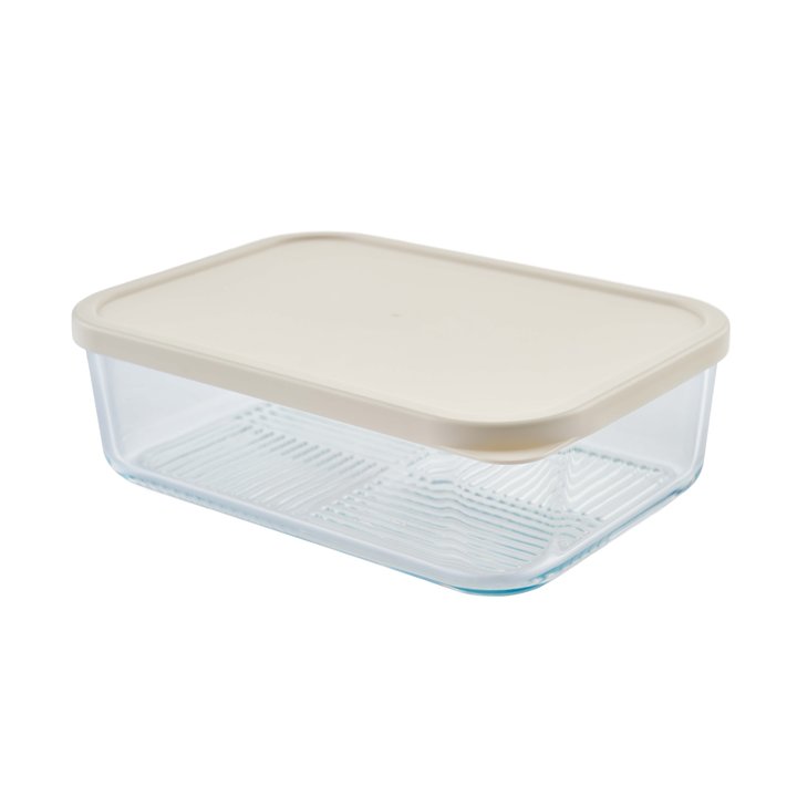 Container Culture 4-Piece Airtight Glass Food Storage Containers with Lids, 2 x 57.5oz - Vanilla Mist