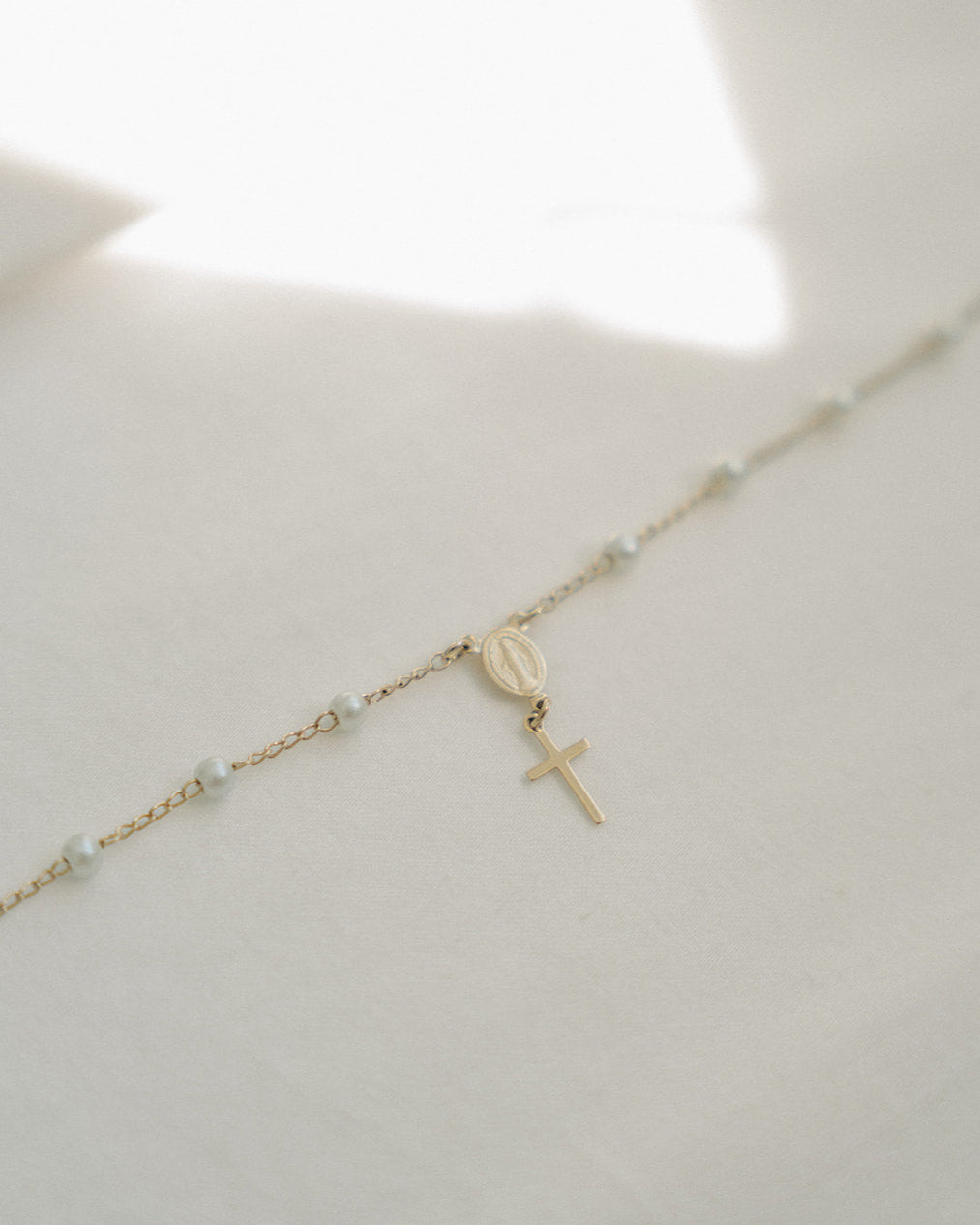 Pearl Rosary Bracelet