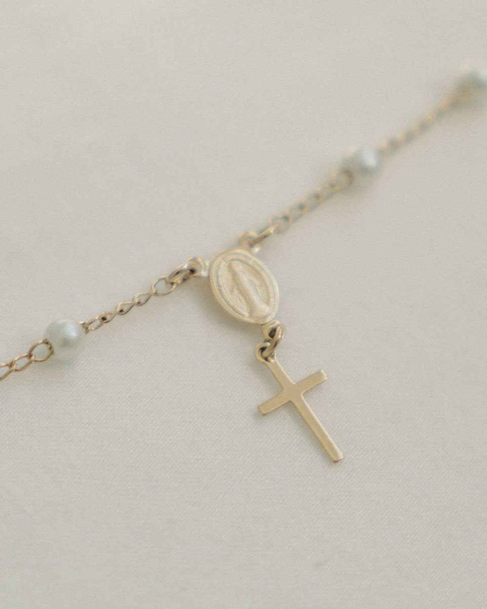 Pearl Rosary Bracelet