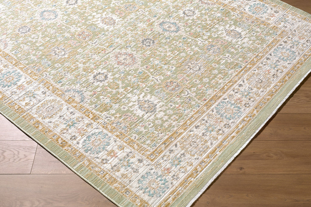 Royoi Sage Persian Machine Woven Polypropylene Washable Area Rug