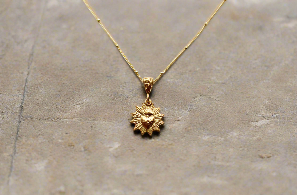 Most Sacred Heart Scalloped Necklace