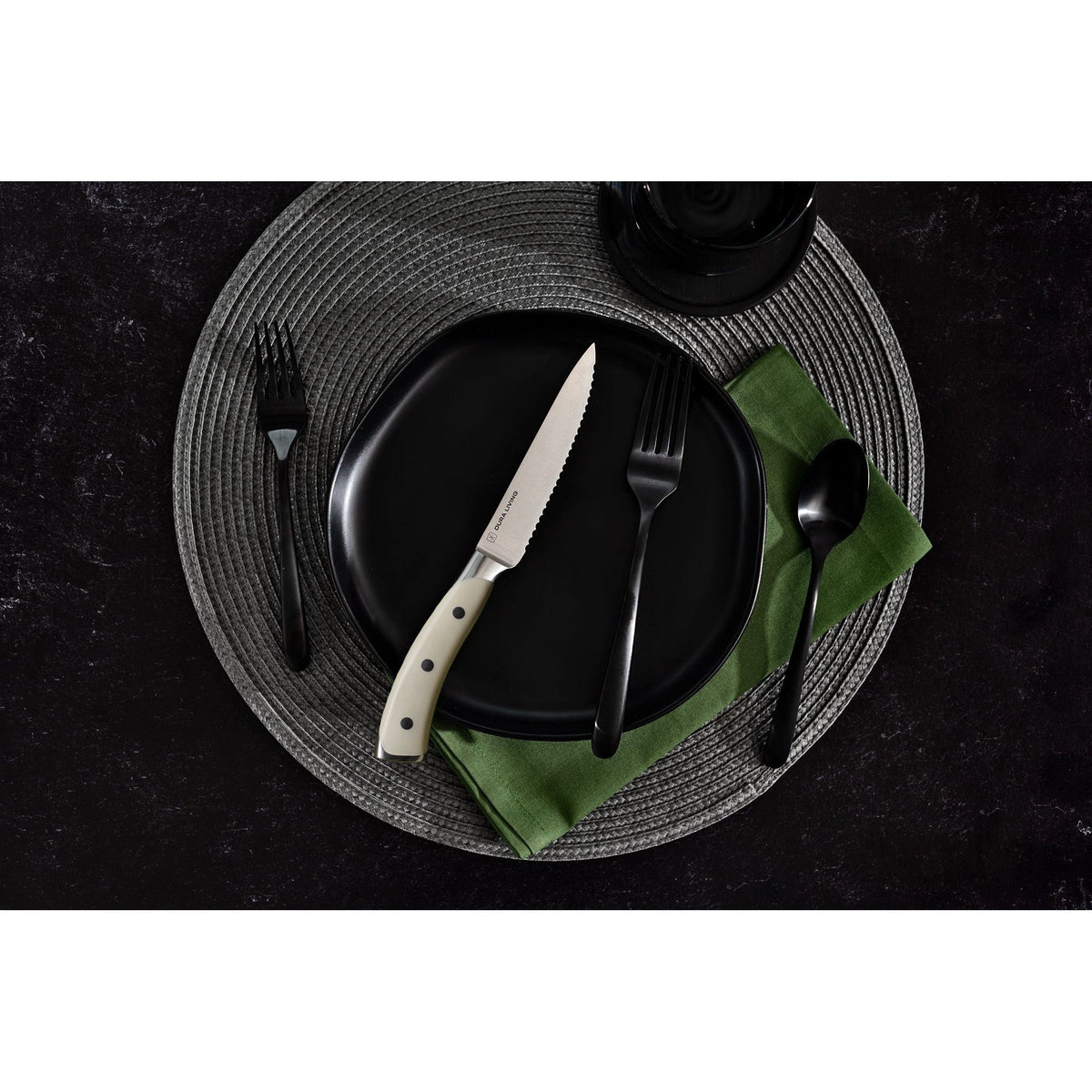 Elite Set of 8 Steak Knives - Cream