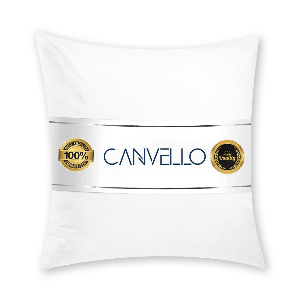 Canvello Decorative Pillow inserts , Throw Pillow Insert Down-Feather fill for extra fluff with 233 thread count-100% cotton cover- Quality Checked in U.S.A