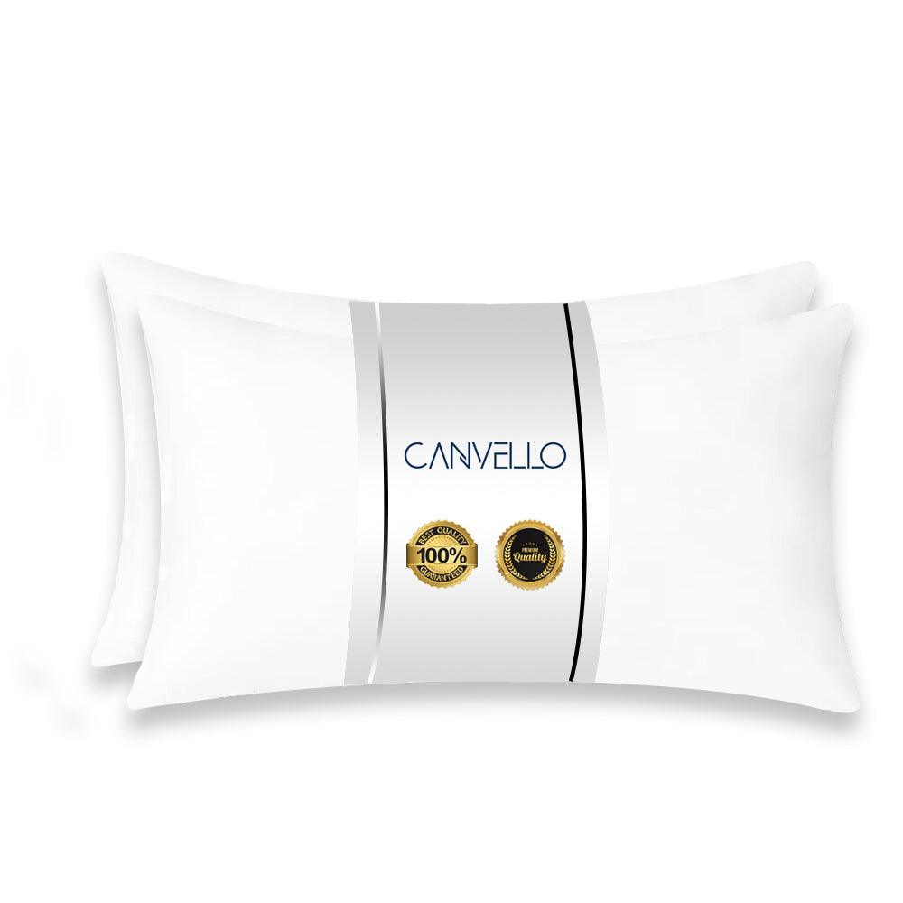 Canvello Decorative Pillow inserts , Throw Pillow Insert Down-Feather fill for extra fluff with 233 thread count-100% cotton cover- Quality Checked in U.S.A