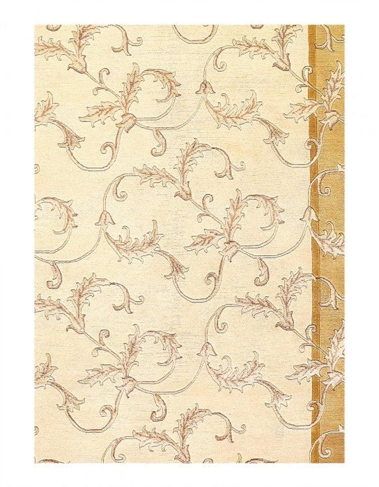 Canvello Fine Hand Knotted silk & wool Modern rug 6'3'' X 9'5''