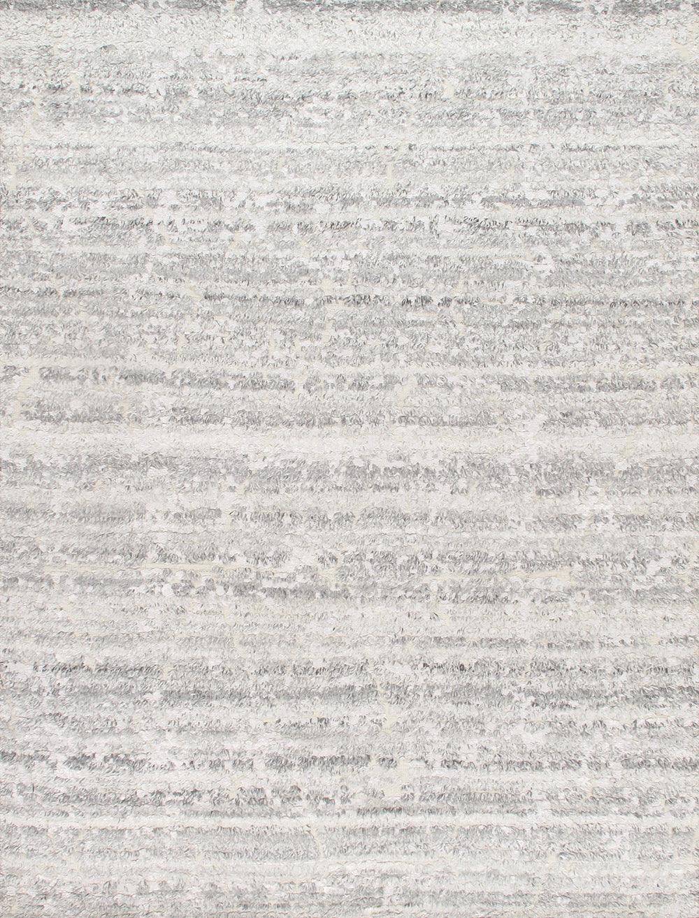 Canvello Modern Hand-Knotted Wool Area Rug- 5' 7" X 8' 6"