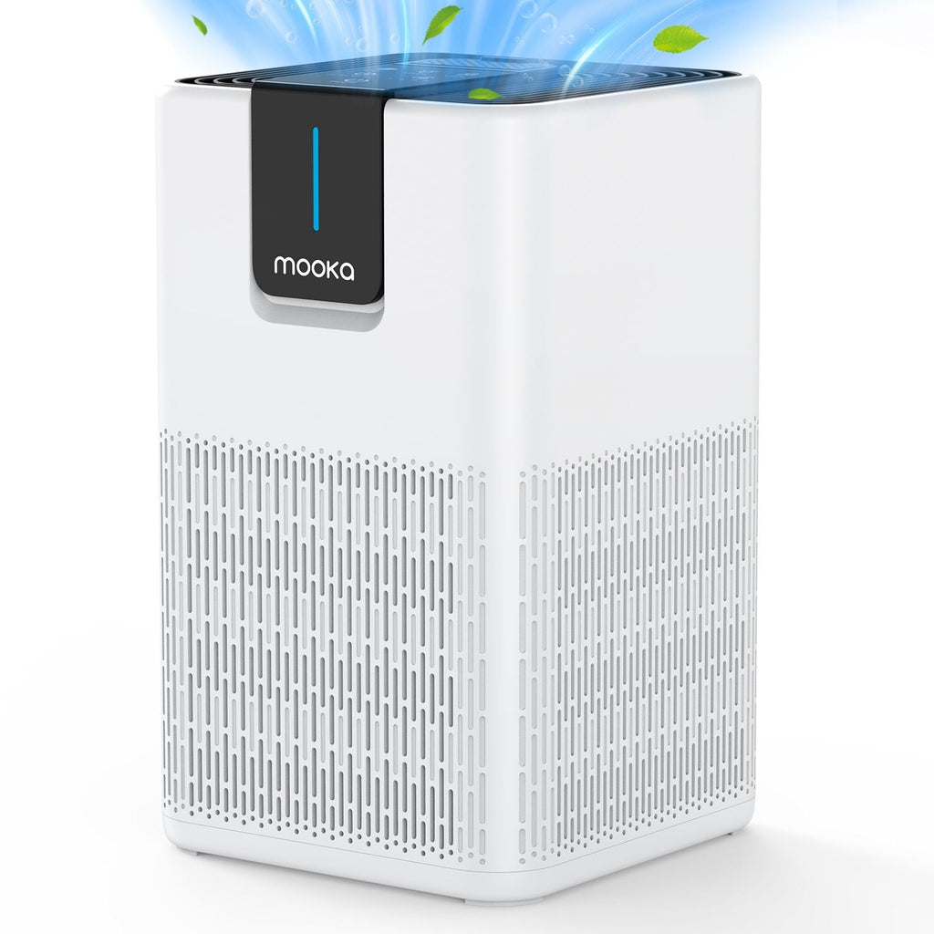 MOOKA Air Purifiers for Home Large Room Up to 1250 Ft², H13 HEPA Air Purifier for Pets Dust Odor Smoke, Aromatherapy Function, Air Cleaner with 15dB Quiet Sleep Mode for Bedroom Office Living Room