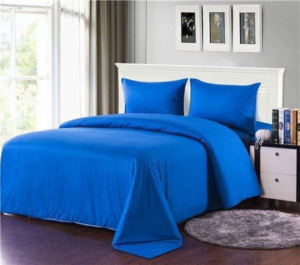Tache Deep Blue Cotton Duvet Cover Set