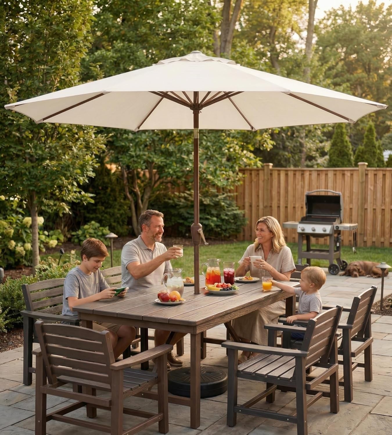 10ft Patio Umbrella WeatherproofUVProtection Market