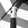 NineFoot Patio Umbrella BlackAndWhite Weatherproof