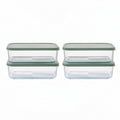 Container Culture 8-Piece Airtight Glass Food Storage Containers with Lids, 4 x 57.5oz - Soft Sage
