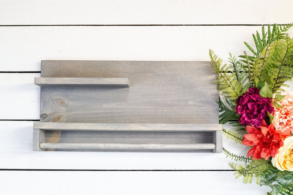 Bathroom Wall Shelf with Towel Bar