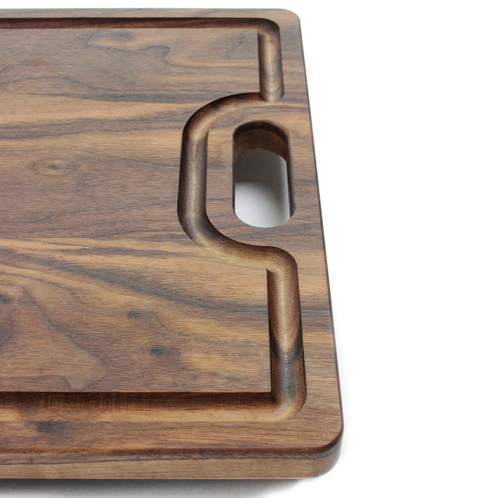 Father’s Day Butcher's Guide Custom Cutting Board, 18" x 12" Walnut Cutting Board, Juice Groove, Serving Tray, Gift for Dad, Made in the USA