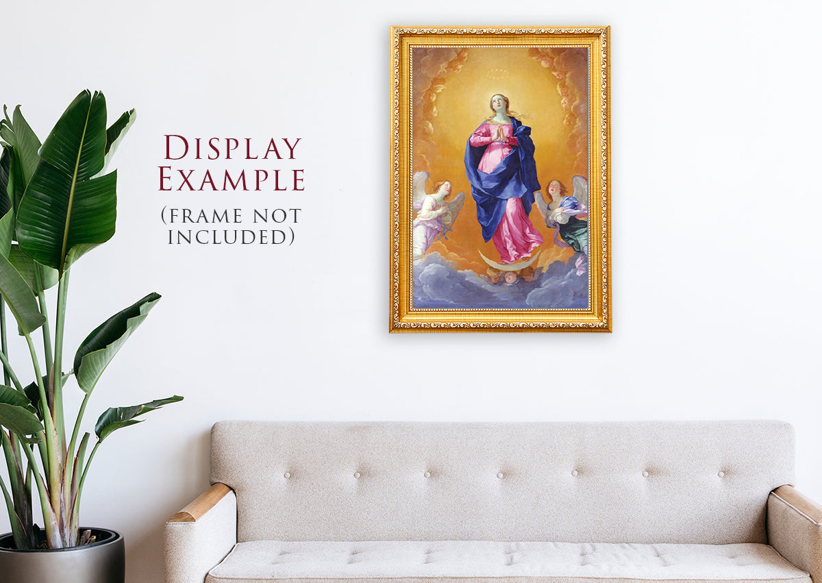 Immaculate Conception Painting on Stretched Canvas - Small