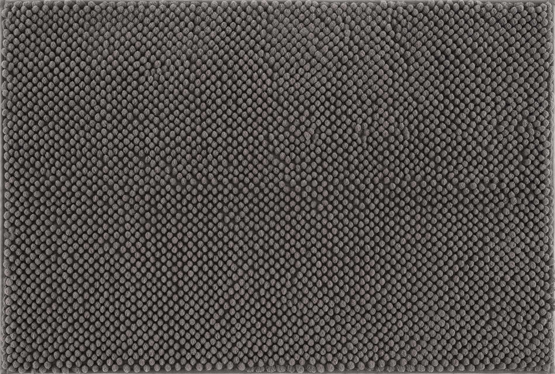 Washable Bath Mat, Dark Gray