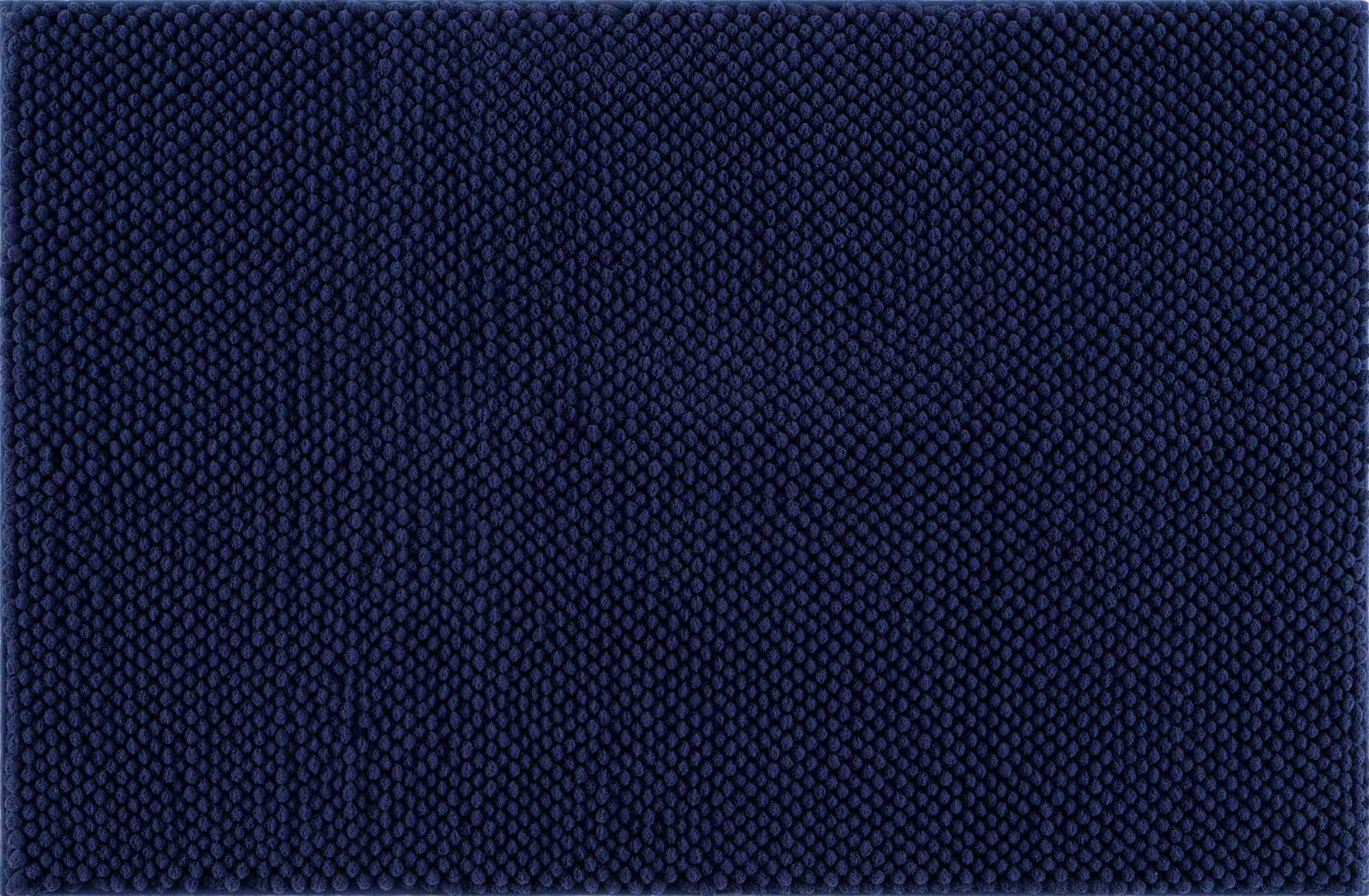 Washable Bath Mat, Navy Blue