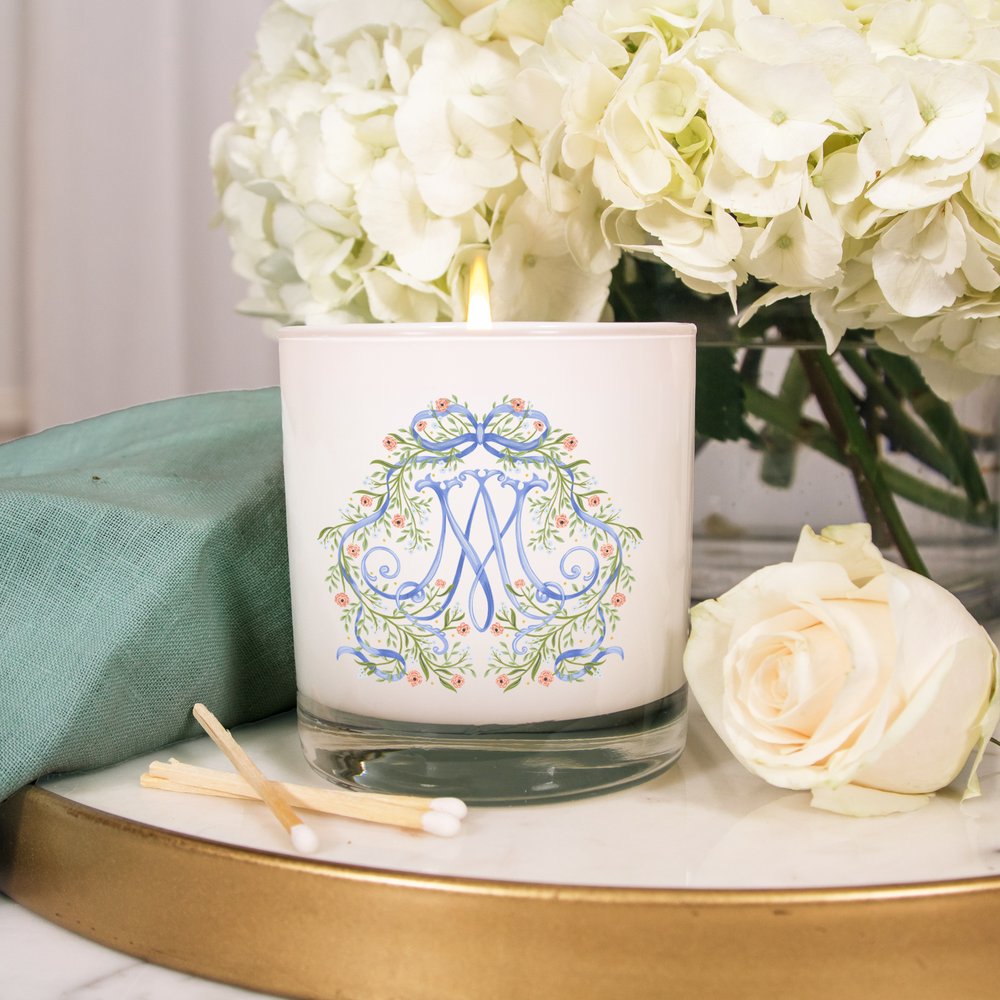 Floral Auspice Maria Devotional Candle