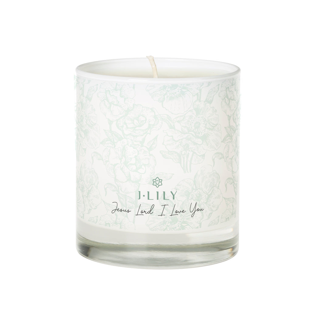 Bless Us O Lord Toile Prayer Candle
