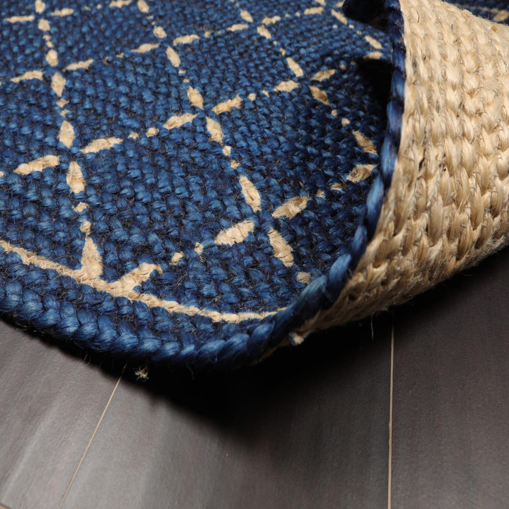 Set of Four 21"x34" Hand Braided Jute Natural Fiber Area Rug Footmat Doormat Mat Multi Color