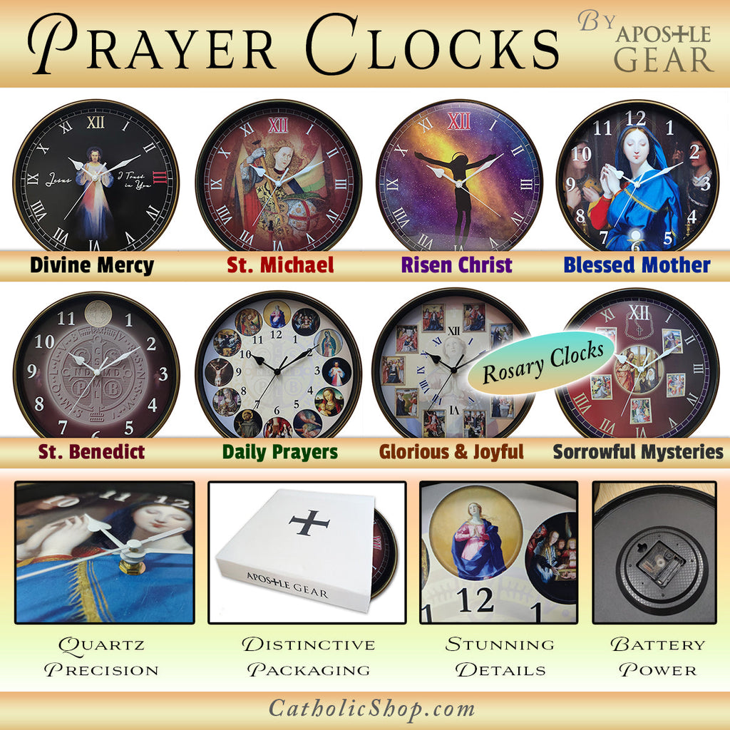 Rosary Prayer Clock - Joyful and Glorious Mysteries - Buy 1 Get 1 Free
