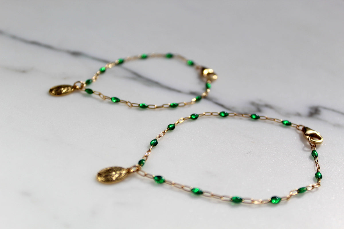 Sweet Advocate Miraculous Medal Mommy and Me Bracelet Set